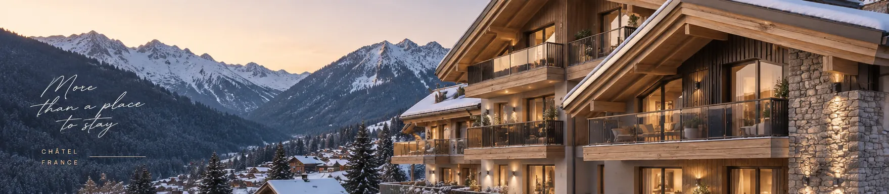 Les Pléiades in Châtel met uitzicht op de Alpen