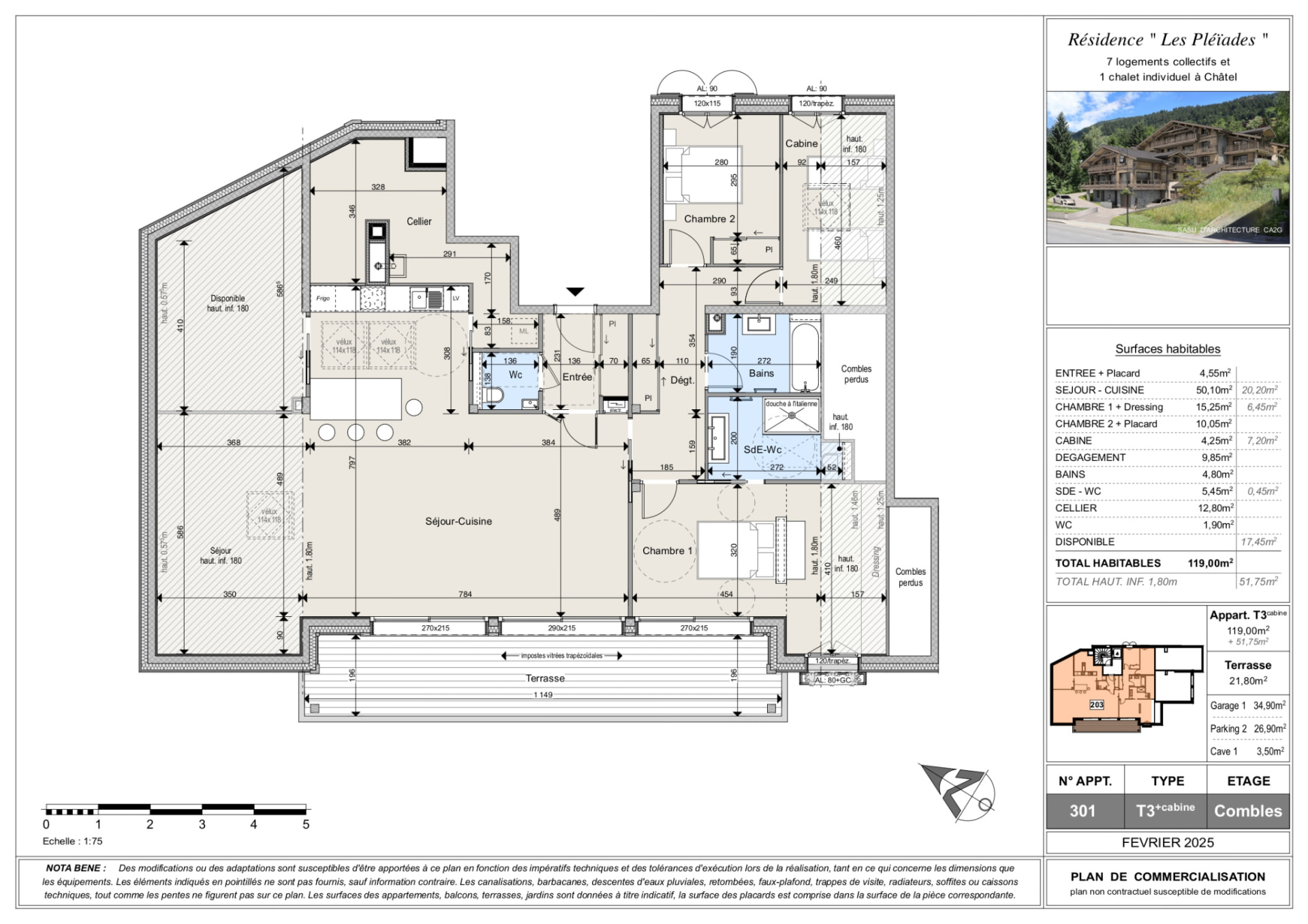 Penthouse T3 Cabine #301